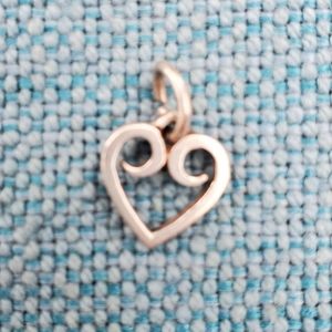 James Avery scrolled heart charm